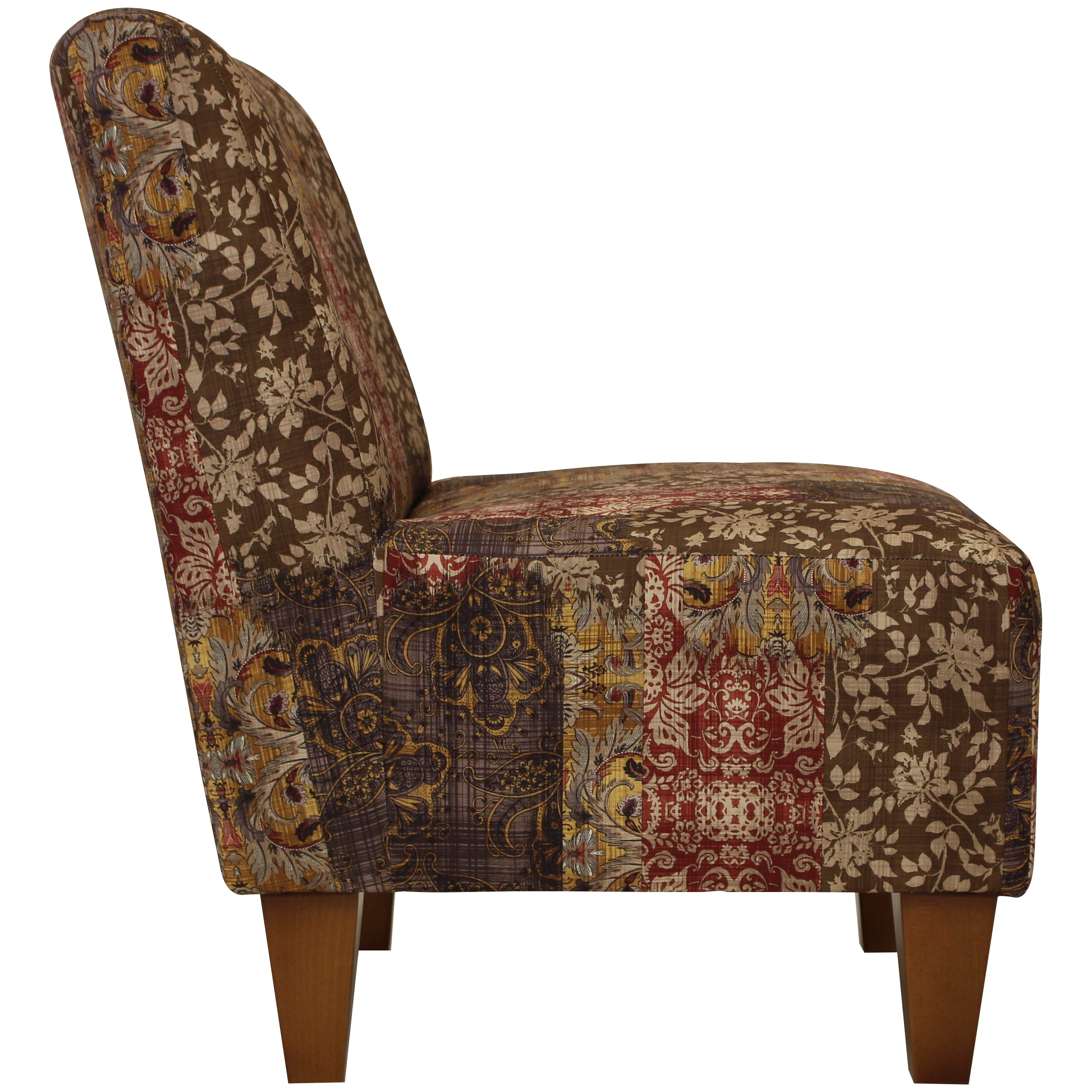 Fox Hill Trading Penelope Armless Slipper Chair, Toffee