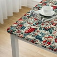 thumbnail image 4 of nygtbtfer Blue Christmas Print Vinyl Flannel Backed Tablecloth, Tablecloth, 4 of 7