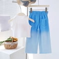 thumbnail image 5 of Cethrio Girls Summer Outfit Sets, 2 Piece Sleeveless Summer Tops and Jeans Sets Blue Size 6, 5 of 6