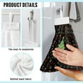 thumbnail image 6 of ZIATUBLE Cheristmas Trees Hanging Kitchen Dish Towel Quick Dry Hand Towels for Bathroom Pack of 3 Machine Washable Hand Drying Towels with Snap Button Dish Towel Hand Towels Home Decor, 6 of 7