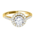 thumbnail image 3 of Aonejewelry 3/4 Ct Halo Daimond Engagement Ring 14K Solid Yellow Gold, 3 of 4