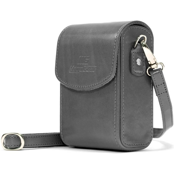 MegaGear Leather Camera Case with Strap Compatible with Samsung WB350F