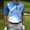 Blue, variant on Green Golf Shirts for Men Golf Collared Button Short Sleeve Tops Geometric Polka Dot Athletic Polos Green,Xxxxl