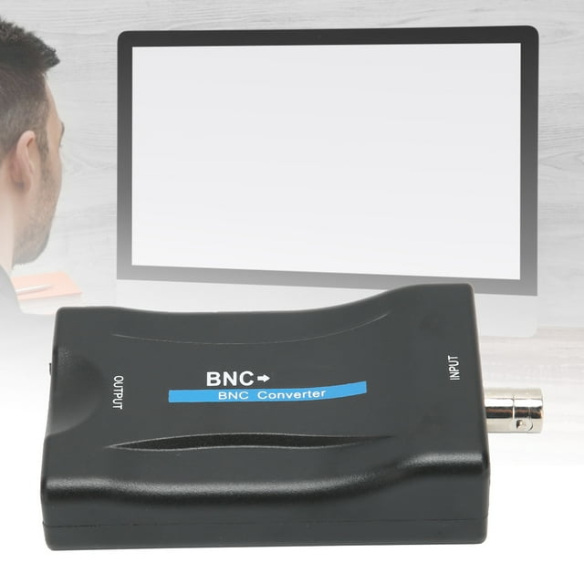 Convertidor de Interfaz Multimedia de Bnc A Alta Definición, Monitor de conversión de video 1080p/720p Analógico ESTABLE COAXIAL Digital para HDTV Para Cámaras de Seguridad