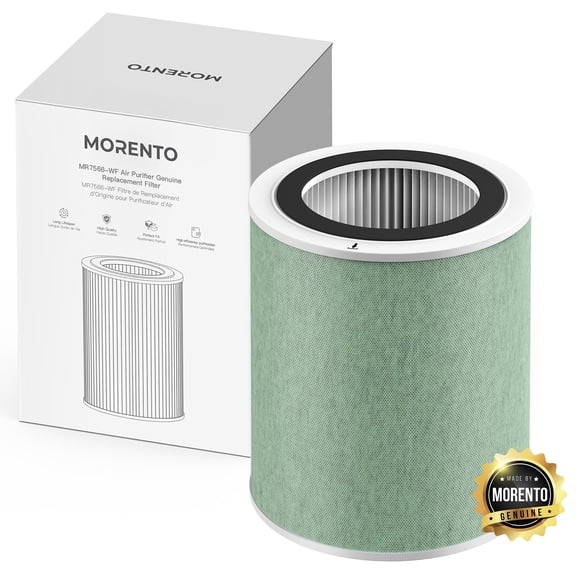 MORENTO Air Purifier Replacement Filter for MR7566 Air Purifer, High-Efficiency Activated Carbon Hepa Filter,4-in-1 four-lay