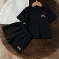 thumbnail image 5 of Tiijoy Girls Summer Outfits Casual Short Sleeve T-Shirt Shorts Set, 2-Piece, Sizes 2-14, 5 of 7