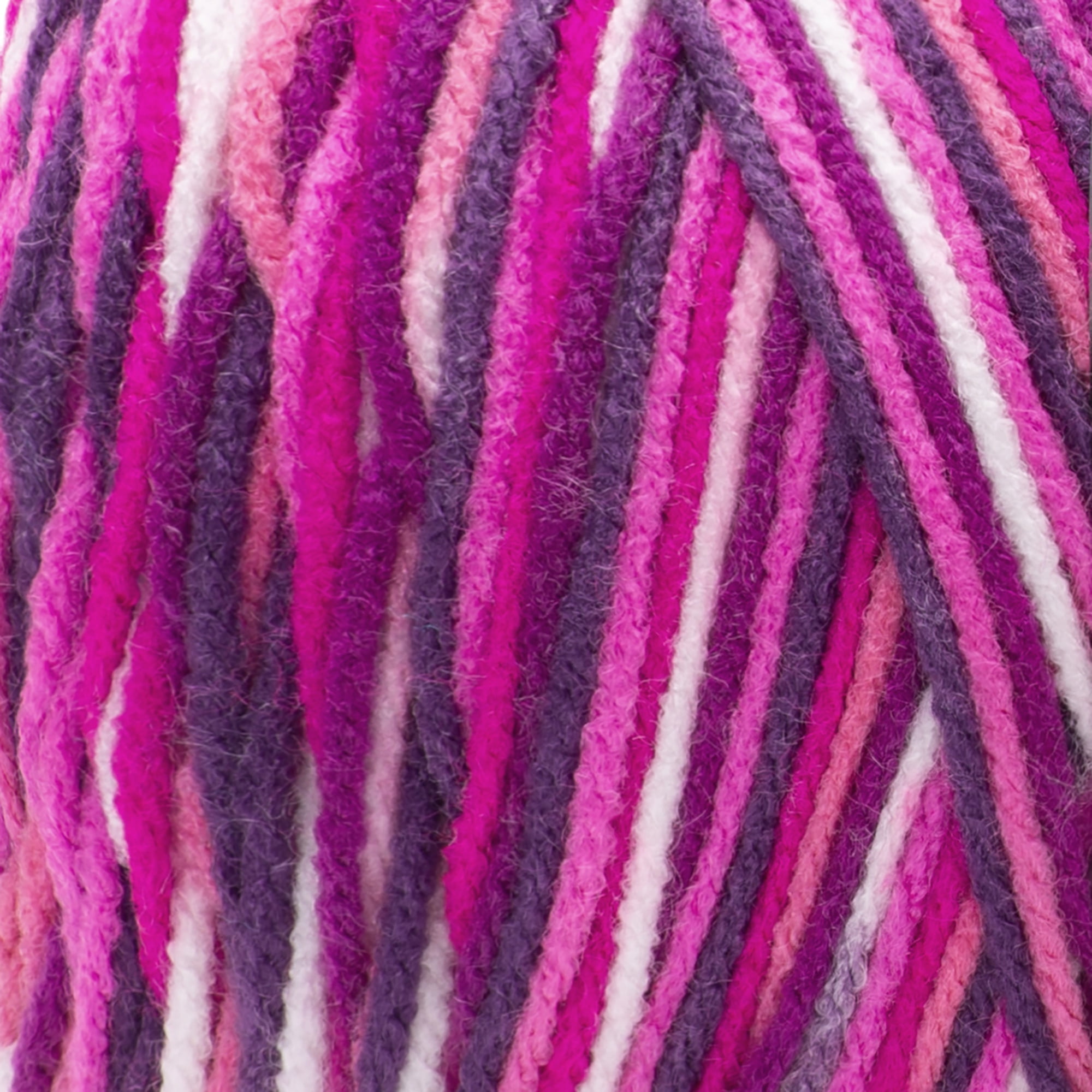 Red Heart® Super Saver Jumbo™ #4 Worsted Acrylic Yarn, Berry pooling 10oz/283g 482 Yards (2 Pack)