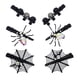 thumbnail image 2 of 6 piezas pinzas para el cabello de Halloween góticas grandes pinzas para el cabello para mujeres Spooky Alligator Duckbill horquillas para Negro Sunnimix  Pinzas para el pelo de Halloween, 2 of 8
