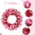 thumbnail image 2 of ValHome Red & Pink Valentine's Day Floral Wreath - 22" Romantic Artificial Flower Valentine Wreath - Spring Wreath Home Decor for Front Door, Anniversary, Wedding & Love-Themed Decoration, 2 of 9