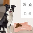 thumbnail image 4 of Tvtnvo Dog Bowls Spill Resistant Double Pet Food and Water with Non Tip Stable Base Safe Rounded Rim Scratch Resistant Long Lasting Plastic Easy to Clean for Indoor Pets and Dogs Pink 7.8in, 4 of 5