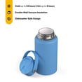 thumbnail image 2 of RTIC 16 oz Ceramic Lined Insulated Outback Bottle, Leak Resistant, Denim, 2 of 8