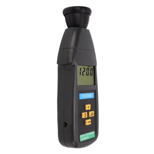 Flash Tachometer, Stroboscope Non Contact 60-19999RPM With Backlight For Industrial Maintenance