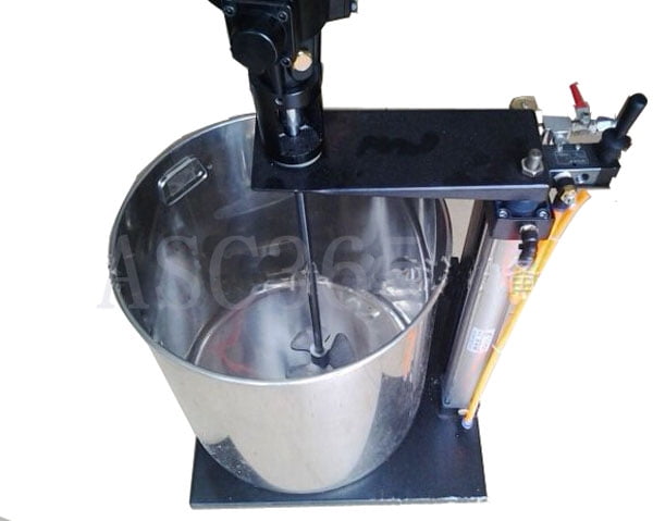 INTBUYING 5 Gallon Paint Mixer Shaker Agitator Stirrer Tool Pneumatic Mixing Machine With Container Barrel Universal Lifting