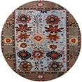 thumbnail image 1 of Ahgly Company Indoor Round Mid-Century Modern Gunmetal Gray Oriental Area Rugs, 3' Round, 1 of 6