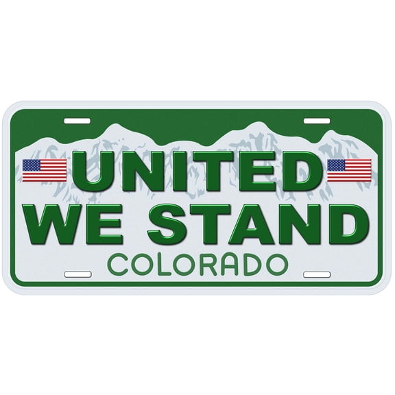 Colorado United We Stand Novelty Car Auto License Plate