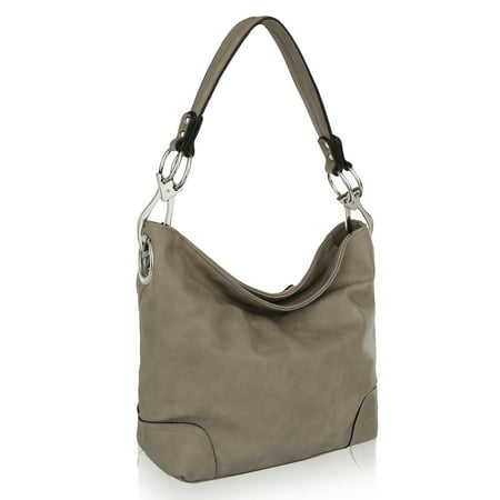 MKF Collection Emily Soft Vegan Leather Hobo Handbag by Mia K (Best Leather Handbag Brands)