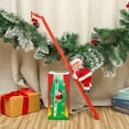 thumbnail image 3 of Rdhnmea Electric Santa Claus Climbing Ladder Lovely Climbing Santa Doll Toy Christmas Tree Decorations Santa Claus Figures for Party Home Xmas Door, 3 of 5