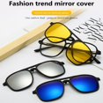 thumbnail image 2 of MultiFunctional Magnetic Sunglasses UV400 Polarized - 5 Replacement Lenses, Lightweight & Comfortable, Aluminum-Magnesium Frame, Night Vision Perfect for Men, 2 of 7