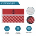 thumbnail image 6 of Red Morocco Placemats Set of 4, Ocean Nautical Anchor Stripe Geometric Placemats for Dining Table, Place Mats for Kitchen Tabletop, Waterproof Wipeable Dining Table Mats Set, 6 of 9