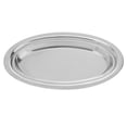 thumbnail image 1 of Shisuyan 1pc Stainless Steel Oval Plate Steaming Fish Plate Snack Desserts Service Tray, 1 of 8