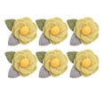 thumbnail image 2 of 6 piezas te fieltro flor aplique insignia DIY 2.56 "costura Verde Zulema flores de fieltro, 2 of 8