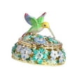 thumbnail image 1 of Caja de joyería esmaltada jinwen caja de recuerdo decorativa colibrí, 1 of 8