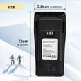 thumbnail image 5 of NNTN4497CR NNTN4497DR NNTN4496 7.4V 2600mAh Li-ion Battery for Motorola CP040 CP140 CP150 CP160 CP180 CP200 CP200D CP250 CP380 PR400 EP450 EP450S DEP450 GP3688 GP3188 with Belt Clip, 5 of 5