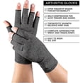 thumbnail image 4 of Arthritis Gloves, Compression Arthritis Gloves For Pain Relief Of Rheumatoid Osteoarthritis And Carpal Tunnel Fingerless Gloves, 4 of 4