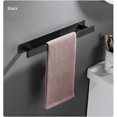 thumbnail image 4 of Kearding Toallero montado en la pared colgador multifunción independiente de una sola capa soporte de almacenamiento de toallas baño suministros para el Accesorios de baño Negro Kearding HA066691-02, 4 of 6