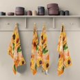 thumbnail image 5 of SKYSONIC Retro Golden Sunflowers Kitchen Dish Towels 4 Pack Absorbent Hand Towels, Lint-Free 18"x28" Vintage Summer Music Fast Drying Hanging Dishcloths for Cooking Baking Home Clean Decor, 5 of 7