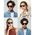 thumbnail image 2 of Gafas de Sol TIJN Polarizadas Clásicas Cuadradas UV400 Pack de 2 Mármol Negro, 2 of 6