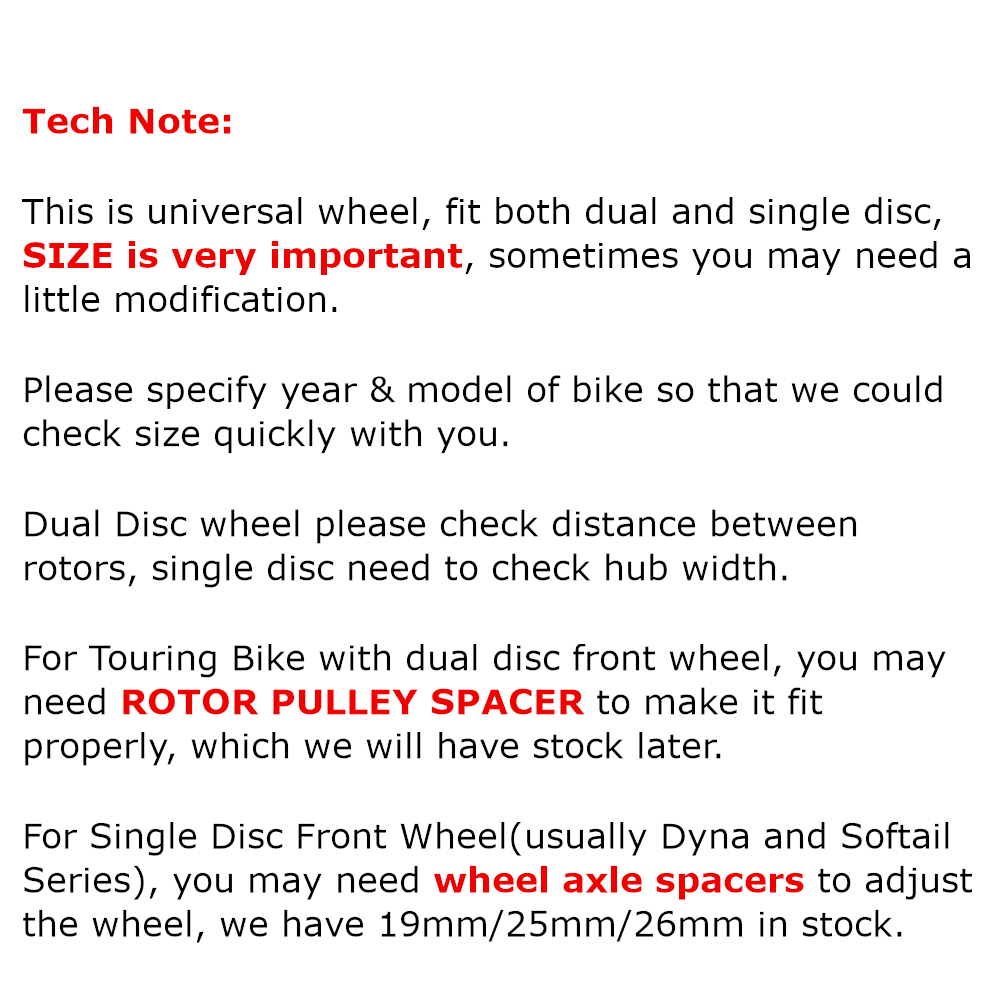 Chrome 21" x 2.15" Fat Spoke Front Wheel Rim for Harley Dyna Low Rider Wide Glide Softail