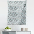 thumbnail image 1 of Geometric Tapestry, Video Games Modern Circular Maze Path Curves Rounds Display, Fabric Wall Hanging Decor for Bedroom Living Room Dorm, 5 Sizes, Pale Blue Charcoal Grey, by Ambesonne, 1 of 1