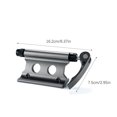 thumbnail image 1 of Car Roof Rack Quick Release Compact Size Modified Fittings Load-bearing Attaching Clamp Bike Carrier Biking Mount Front Fork Dark Titanium, 1 of 8