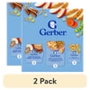 (2 pack) Gerber Toddler Food Variety 6 Pack, All Day Favorites, Breakfast, Lunch & Dinner 2.14 lb.