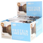 Optimum Nutrition Cake Bites, Chocolate Birthday Cake, 20g Protein, 9 Ct