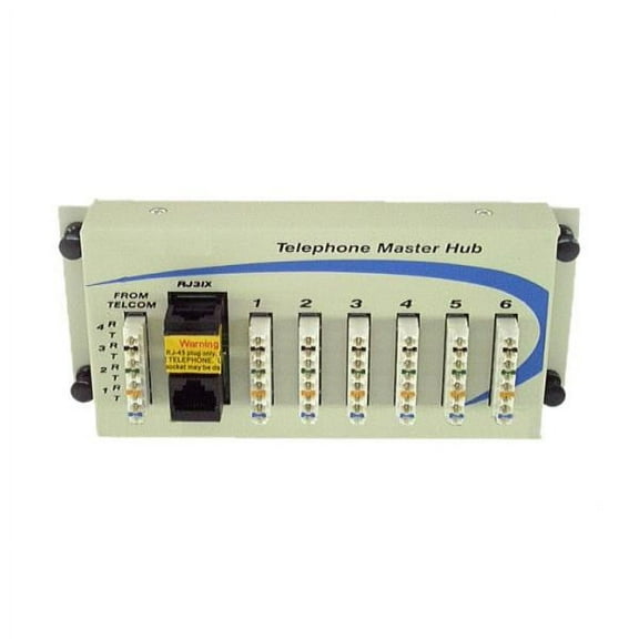 IEC H1020 Home Network 4 pair 110 for telephone to 6 Room Hub Module