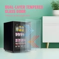 thumbnail image 2 of WANAI 1.4 Cu. ft Mini Fridge Beverage Cooler, 48 Cans Drink Fridge Black Glass Door for Beer Soda, 2 of 8