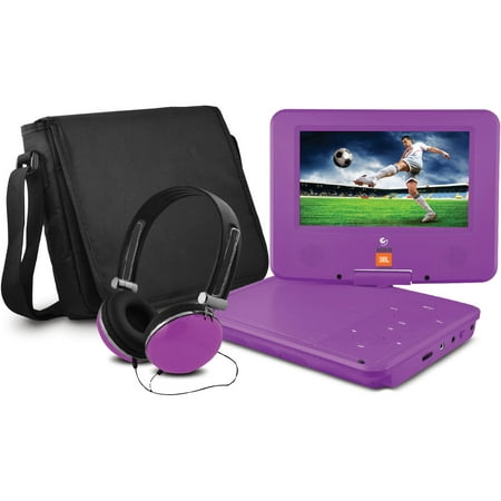 JBL 7″ Portable DVD Player with Matching Headphones and Bag JBL 7″ Portable DVD Player with Matching Headphones and Bag