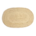 thumbnail image 3 of · REDEARTH · Oval Area Rug - 2'x3' Braided Natural Jute with Non-Skid Backing - Handwoven Boho Rug for Bedroom, Kitchen, Living Room - Farmhouse Aesthetic Home Decor - Durable Handmade Rug, 3 of 8