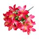 thumbnail image 2 of Ramo de flores artificiales de lirios – Arreglo floral de seda para decoración de mesas en el hogar, bodas, iglesias y centros de mesa para fiestas en hoteles., 2 of 6