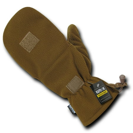 Fleece Shooter's Mittens, Coyote, S