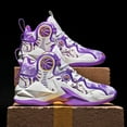 thumbnail image 4 of Bolognifi Men's High - Top Basketball Shoes with Unique Pattern Design, Lightweight and Durable for Sports, 4 of 6