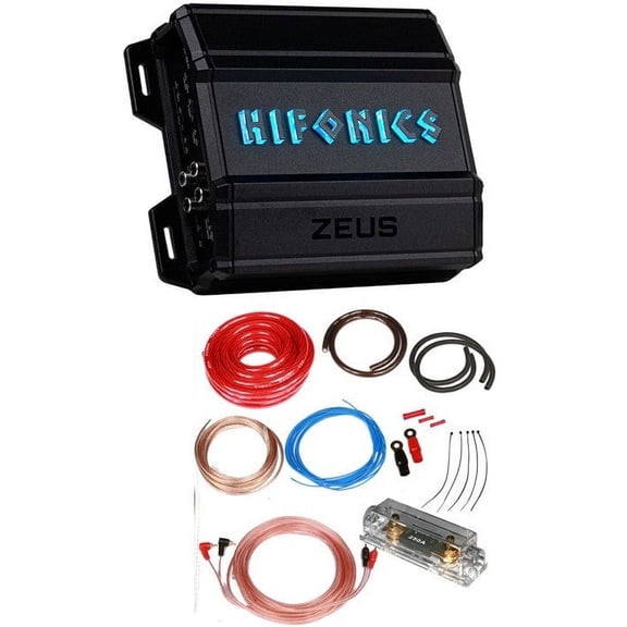 Hifonics ZD-750.4D 750 Watt RMS Zeus Delta Series Class-D 4-Channel Car Amplifier   0 Gauge Amp Kit