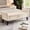 Beige + Velvet + Foam, variant on VEPXXP 51.5" Velvet Storage Bed Bench, Button Tufted Ottoman Bench with Curved Arms, End of Bed Entryway Hallway, Grey