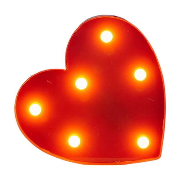 Letrero de neón Toystoory corazón Iluminación navideña rojo
