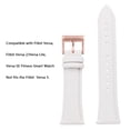 thumbnail image 2 of WFEAGL Versa Band Leather Strap Replacement Wristband for Smart Watch White/Rose Gold, 2 of 7