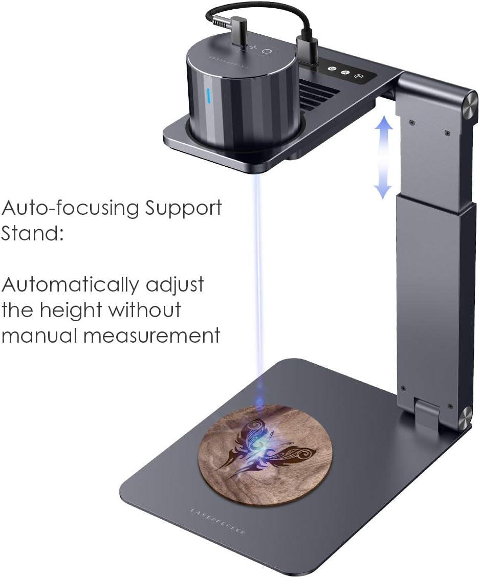LaserPecker Aluminum Auto-Focus Stand Portable Foldable Auto Laser Distance Adjustment for L1 L1 Pro Engravers