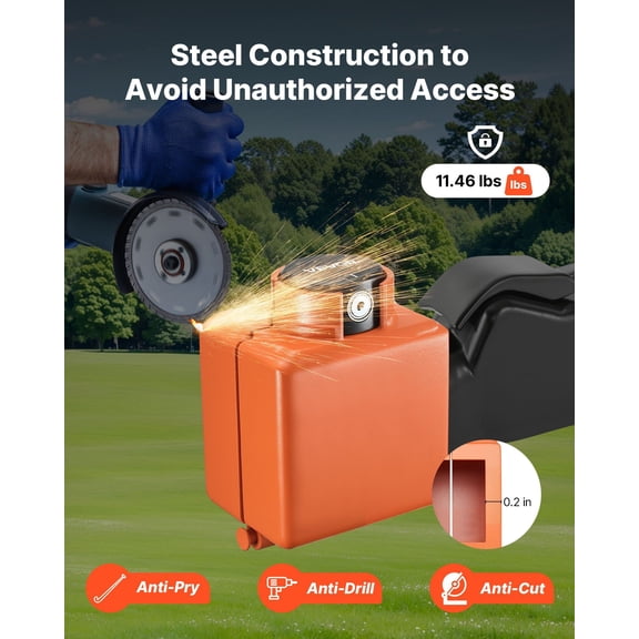2 & 2-5/16 Inch Trailer Hitch Coupler Lock, Collar Design, Rust Resistant Security Lock for Ball Mounts