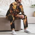 thumbnail image 7 of Lsque Flower Field Poodle Pattern Long Sleeve Pajama Set for Men - Soft 2-Piece Sleepwear and Loungewear Set with Pockets, Comfy Nightwear-XX-Large, 7 of 7